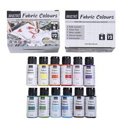 BRUSTRO Fabric Colours Set of 12 x 30ml